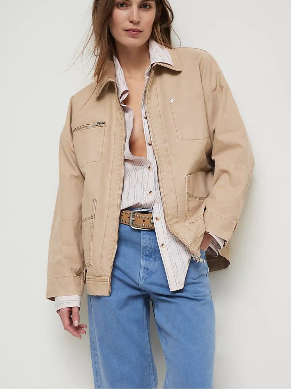 Free People Easy That Canvas Jacket